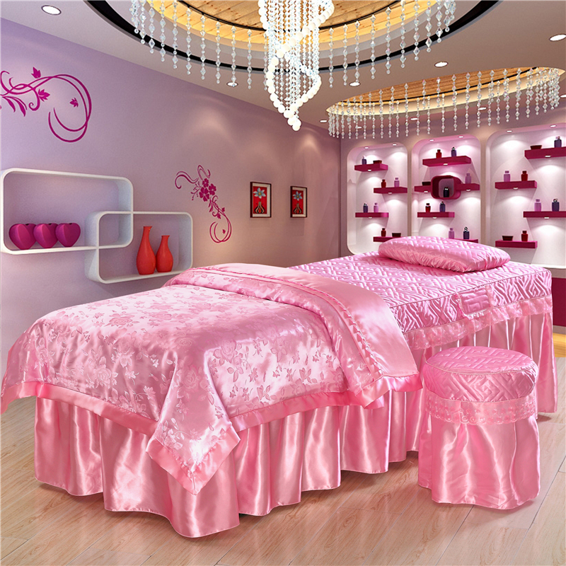 Spa Wellness Locations - Lace 4pcs/set Beauty Salon Bedding Sets