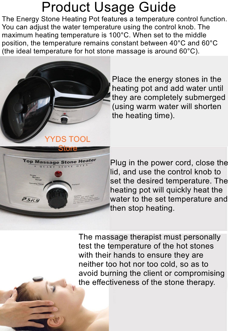 Spa Wellness Beauty - SPA Energy Stone Heater, Wellness Volcanic