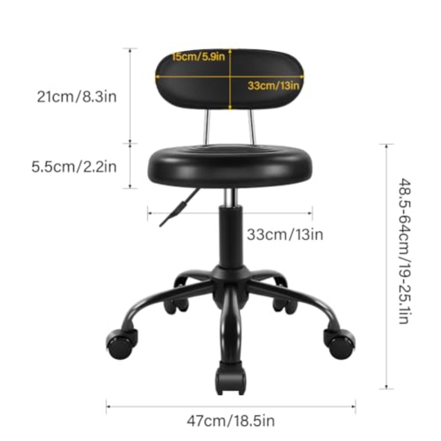 Rolling Stool with Wheels Swiv - Spa & Wellness Hotel Diamond Ustroń review and price