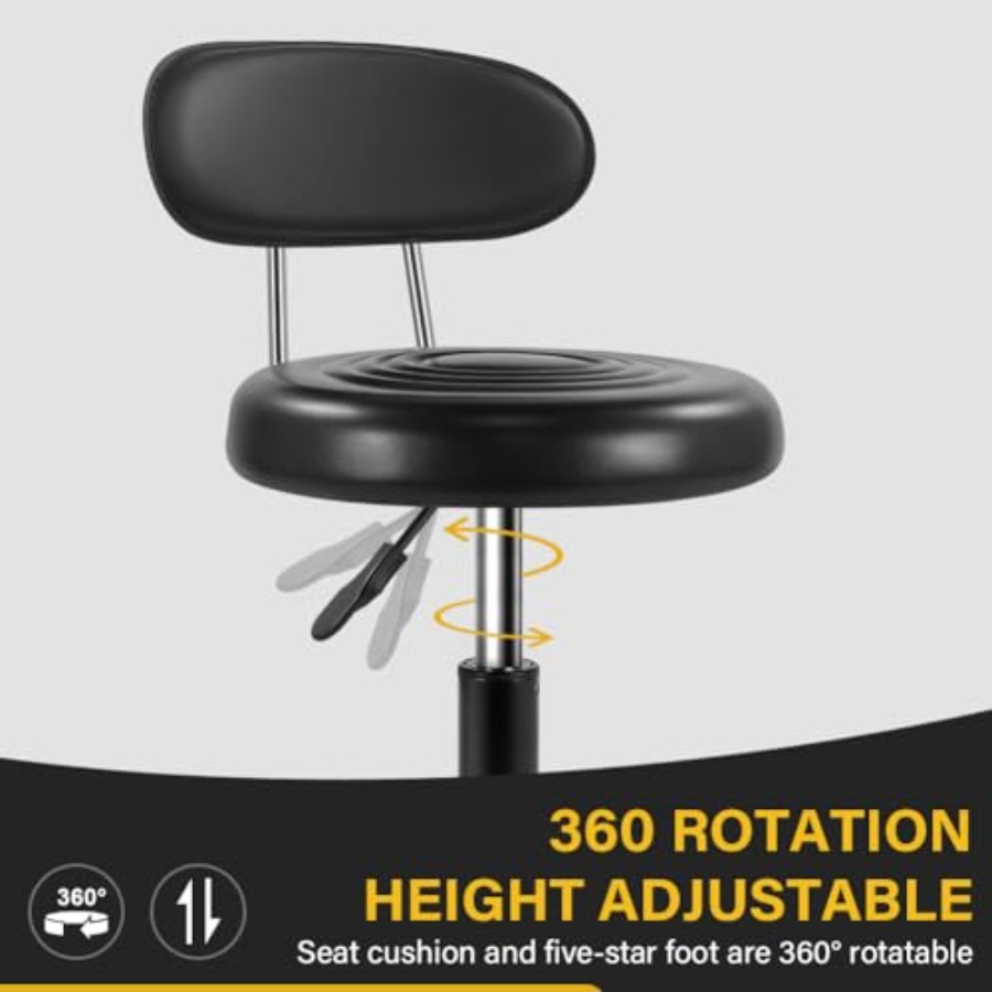 Rolling Stool with Wheels Swiv - Spa & Wellness Hotel Diamond Ustroń review and price