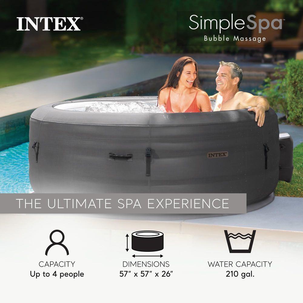 SimpleSpa 4 Person Round Infla - Spa Wellness Locations review and price