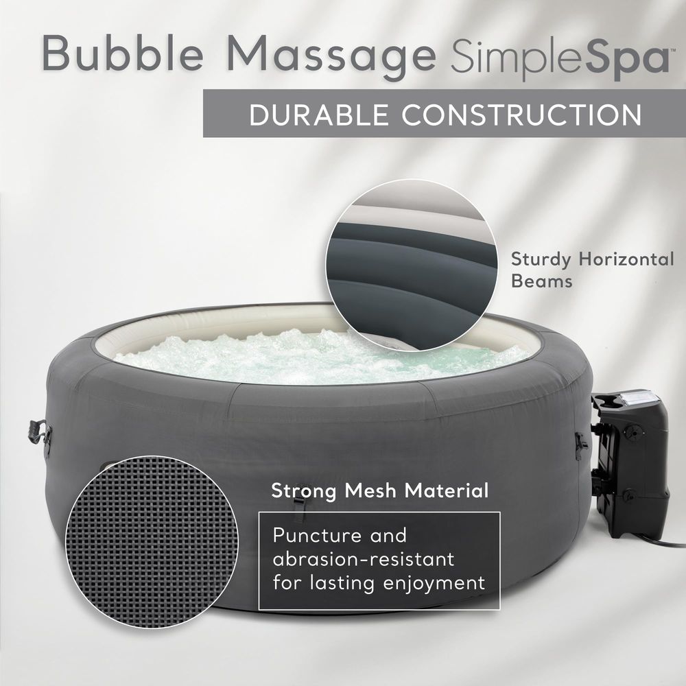 SimpleSpa 4 Person Round Infla - Spa Wellness Locations review and price