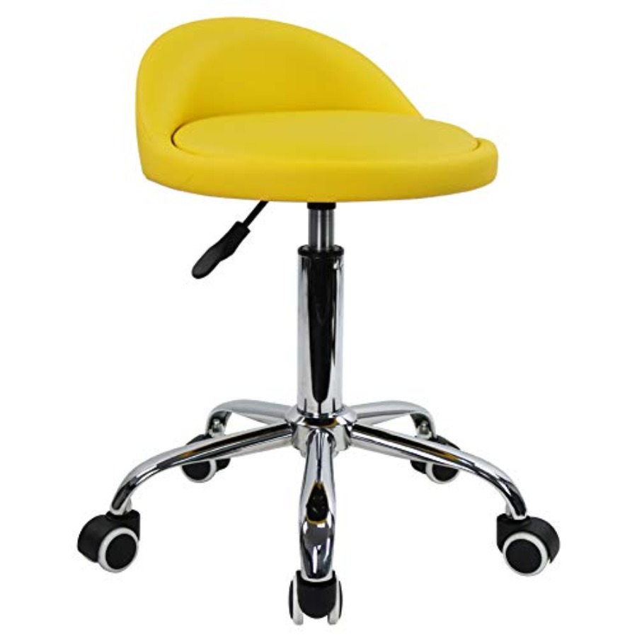 PU Leather Round Rolling Stool - Spa & Wellness Hotel Diamond Ustroń review and price