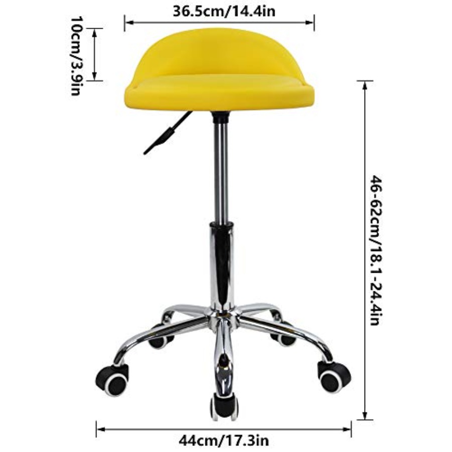 PU Leather Round Rolling Stool - Spa & Wellness Hotel Diamond Ustroń review and price