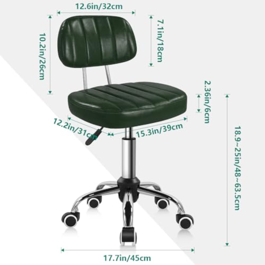 Square Swivel Stool with Wheel - Spa & Wellness Hotel Diamond Ustroń review and price