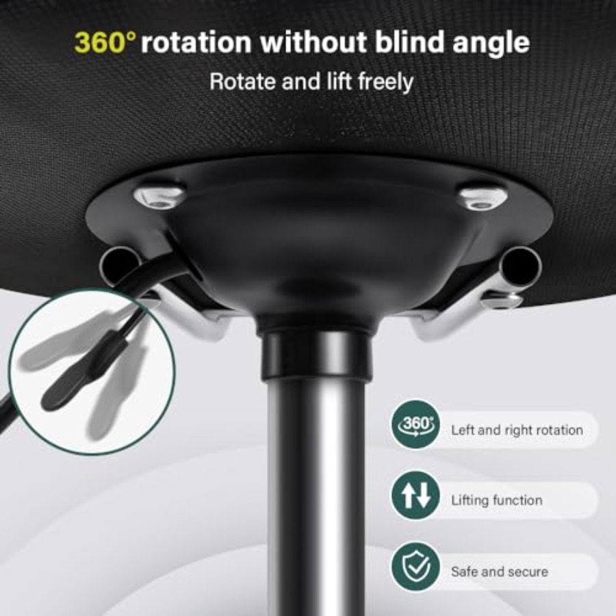 Square Swivel Stool with Wheel - Spa & Wellness Hotel Diamond Ustroń review and price