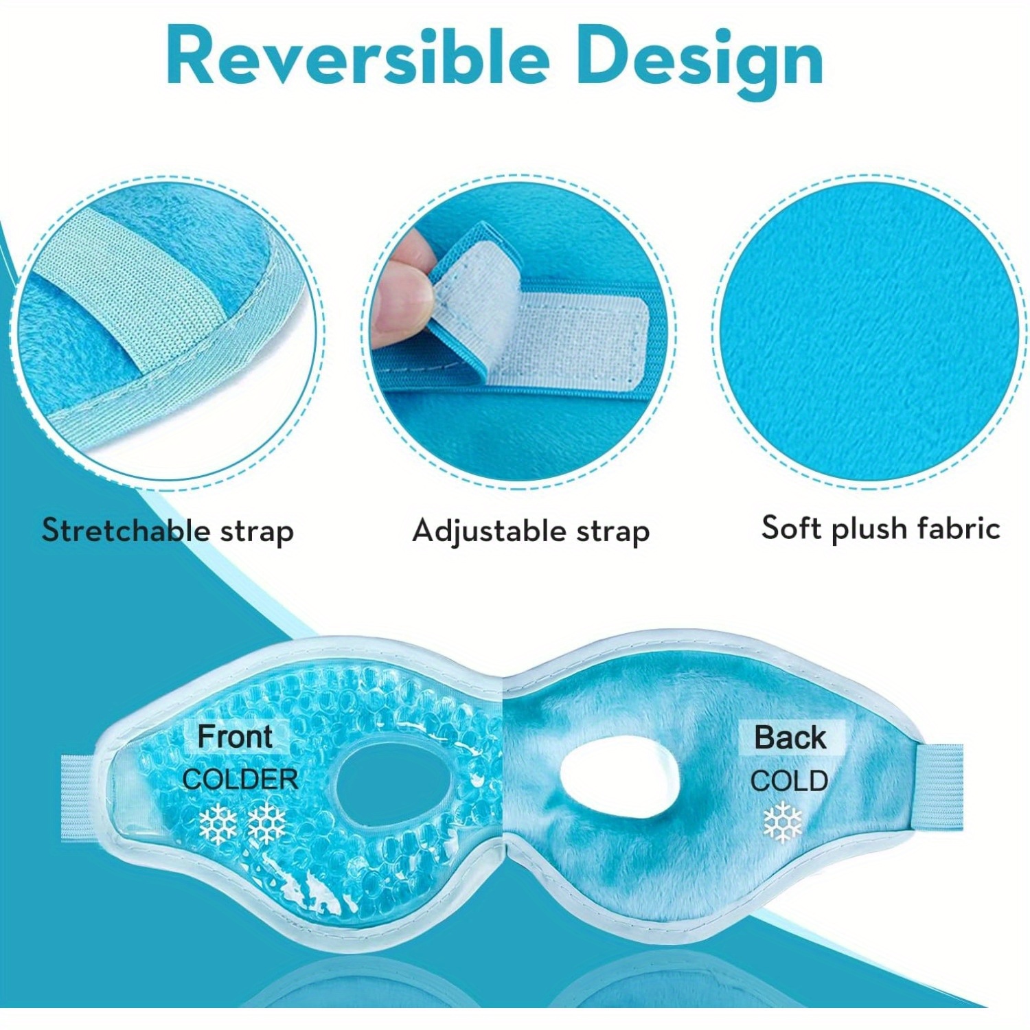 2Pcs/Set Gel Eye Mask Cooling  - Eye Mask Heated review and price