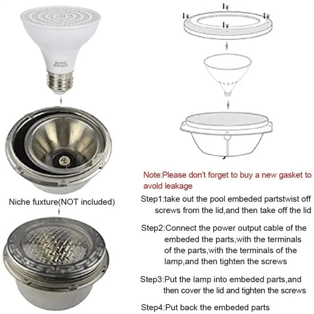 LED Swimming Pool Light E27 E2 - Xy Spa & Wellness review and price
