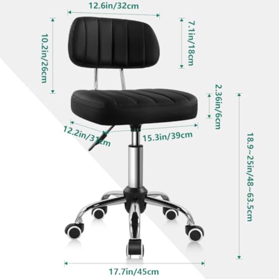 Square Swivel Stool with Wheel - Spa & Wellness Hotel Diamond Ustroń review and price