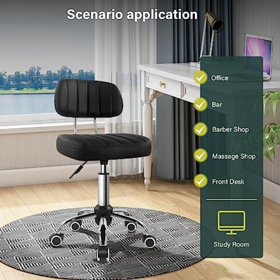 Square Swivel Stool with Wheel - Spa & Wellness Hotel Diamond Ustroń review and price