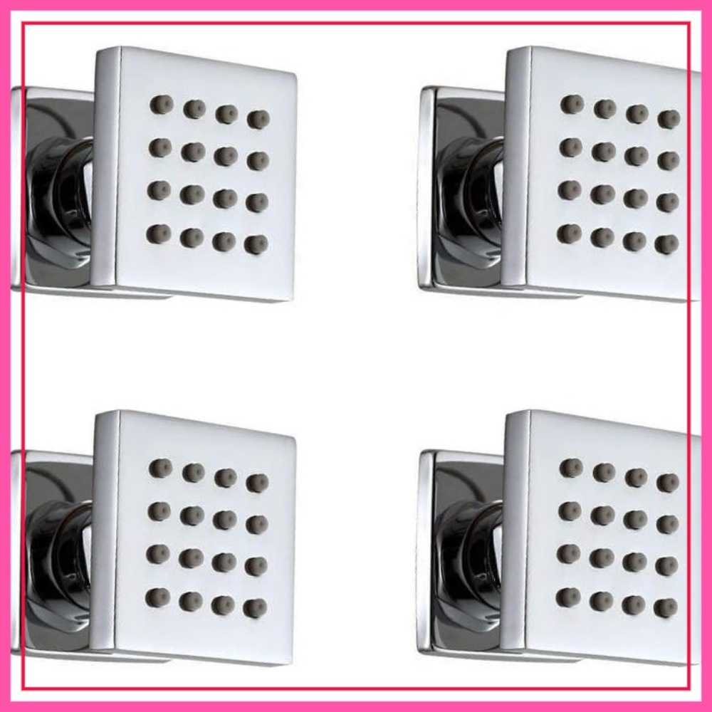 4 Pcs Square Solid Brass Showe - Spa & Wellness Hotel Diamond Ustroń review and price