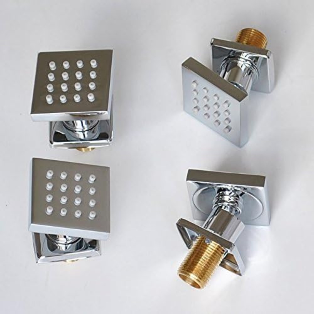 4 Pcs Square Solid Brass Showe - Spa & Wellness Hotel Diamond Ustroń review and price