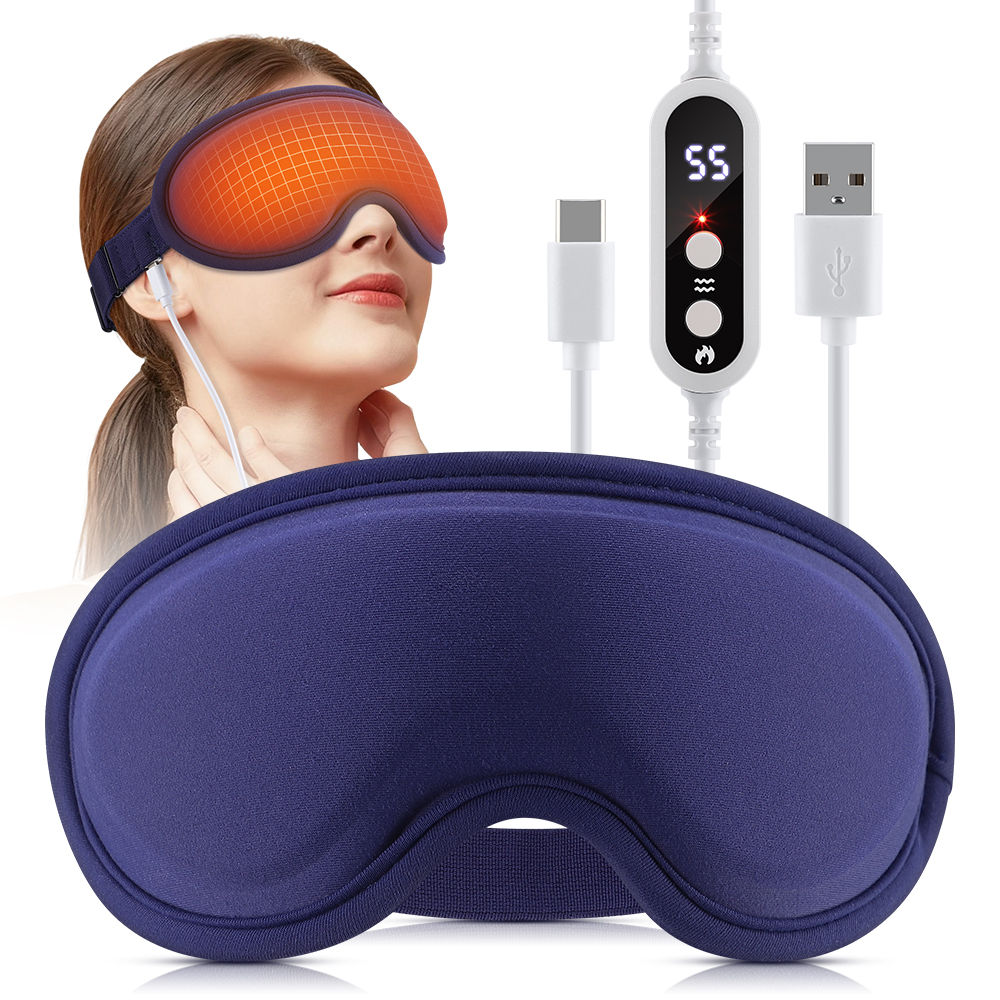 Hot Compress Eye Mask 6 Vibrat - Eye Mask Heated review and price