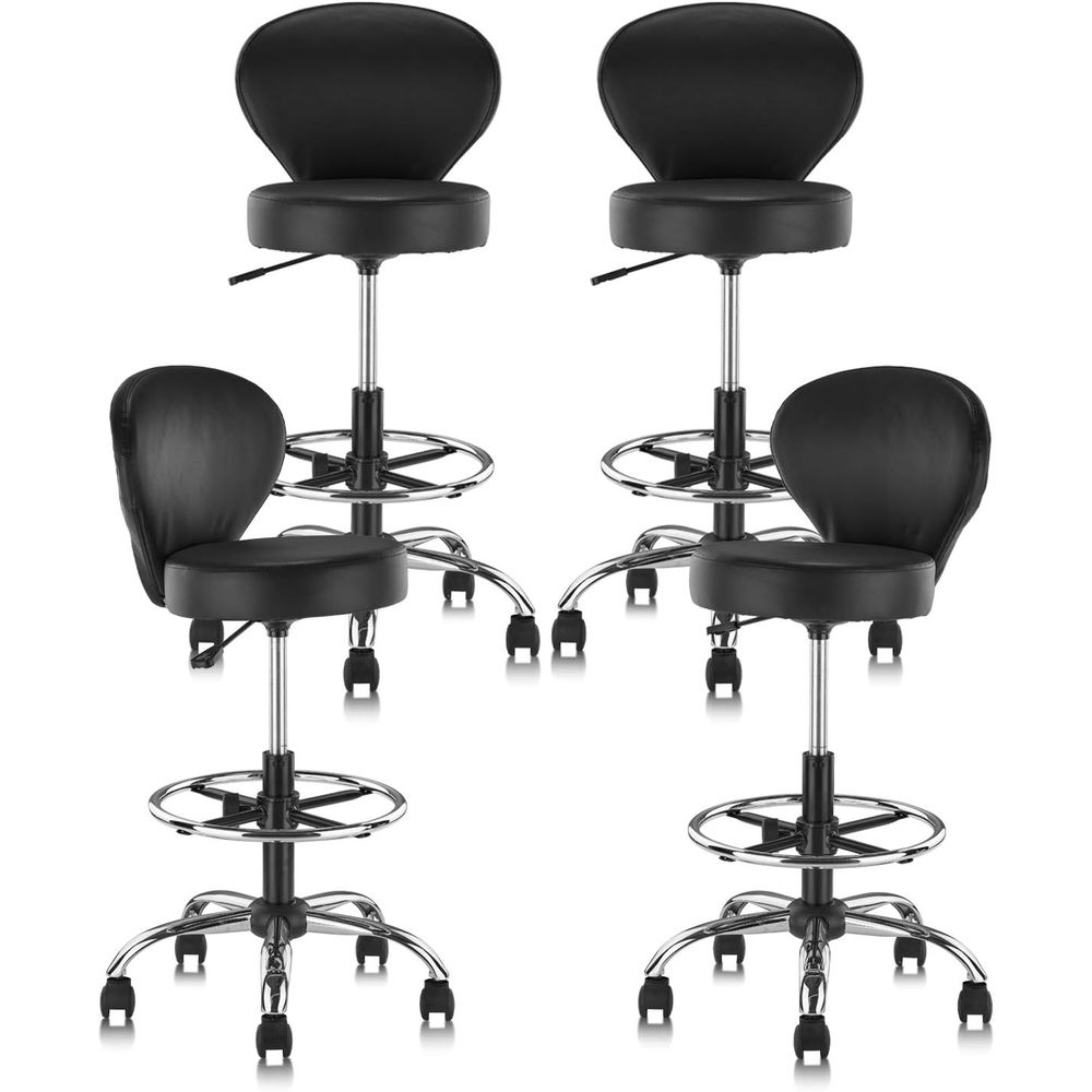 Set of 4 PVC Leather Swivel St - Spa & Wellness Hotel Diamond Ustroń review and price