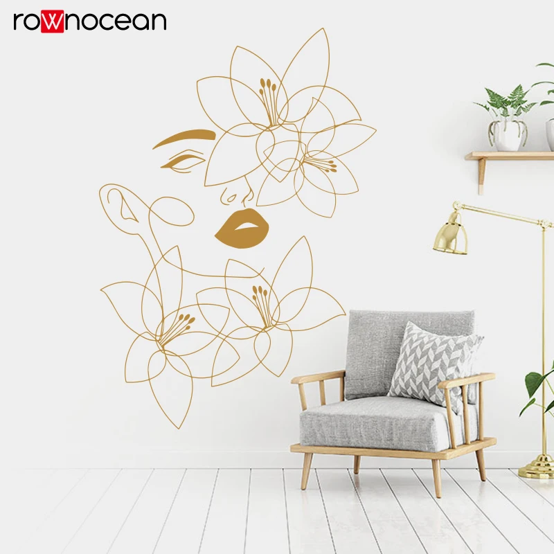 One Line Wall Decals Beauty Wa - Spa Wellness Beauty review and price