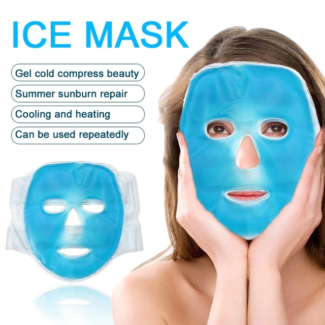 Full Face Massage Ice Mask Hot - Eye Mask Heated review and price