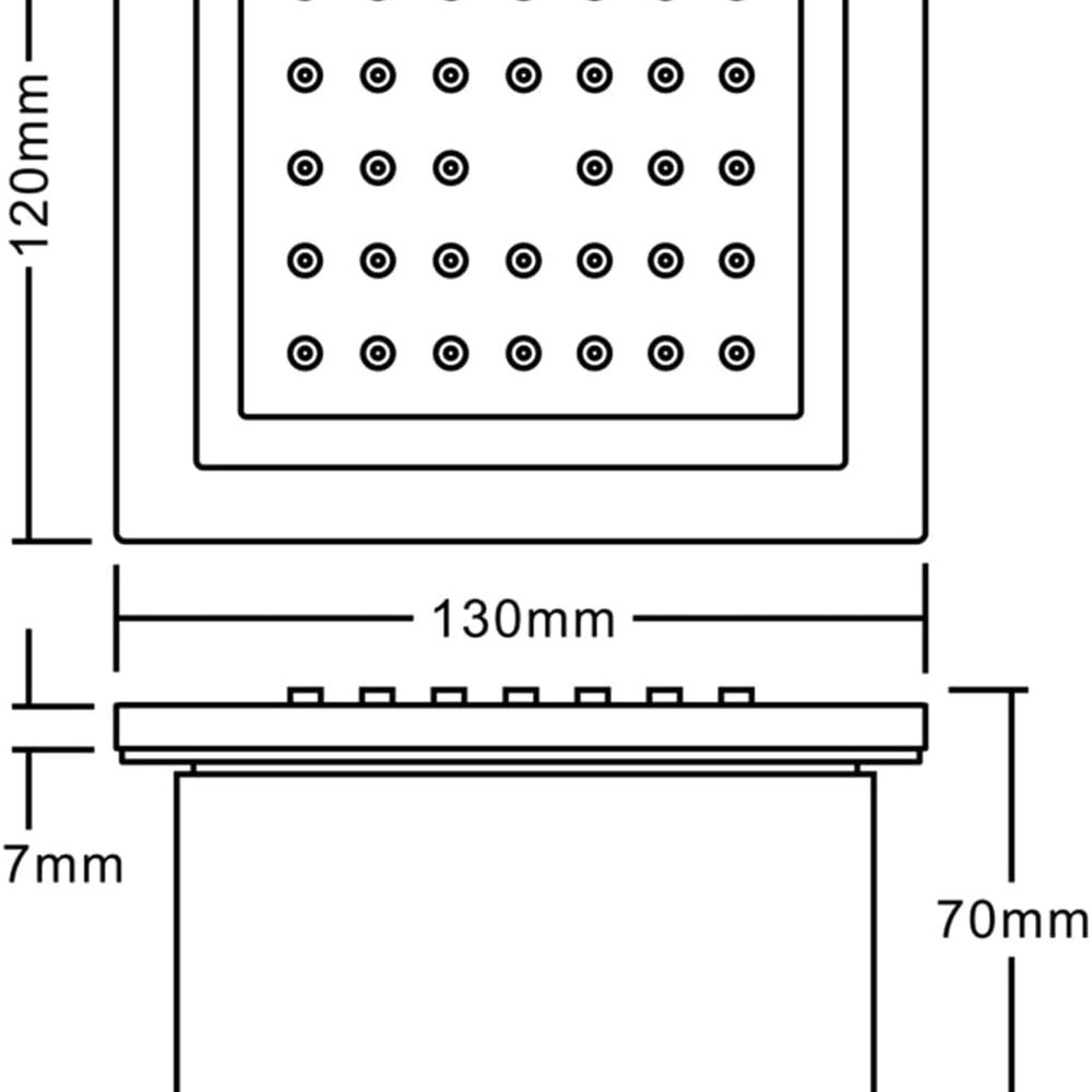 4-Piece Solid Brass Square Sho - Spa & Wellness Hotel Diamond Ustroń review and price