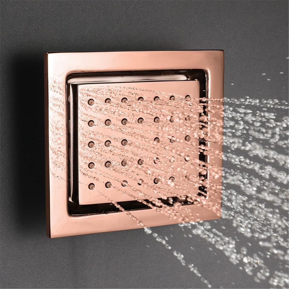 4-Piece Solid Brass Square Sho - Spa & Wellness Hotel Diamond Ustroń review and price