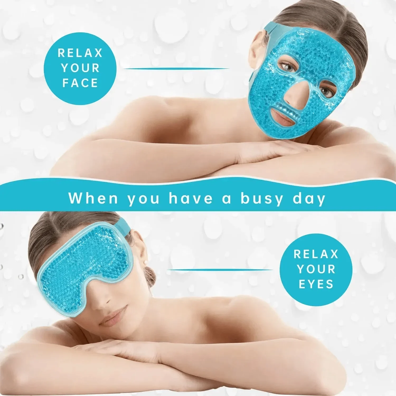 Gel Cooling Ice Face Eye Mask  - Eye Mask Heated review and price
